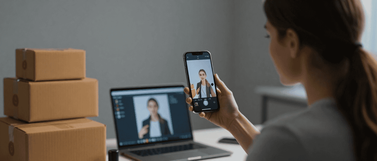 Influenceuse live AR