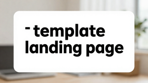 Illustration pour template landing page - image de couverture